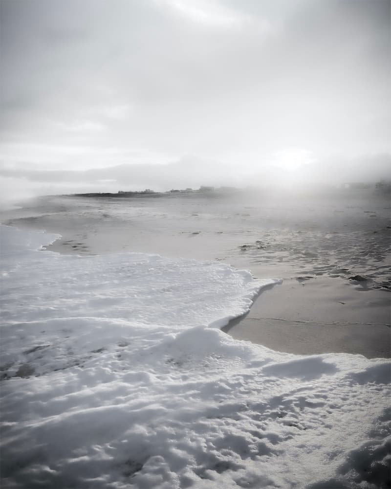Misty Coastal Serenity by Michele Frechette — canvas wall art
