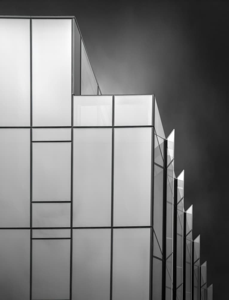 Modern Geometric Architecture by David Chiodo — canvas wall art