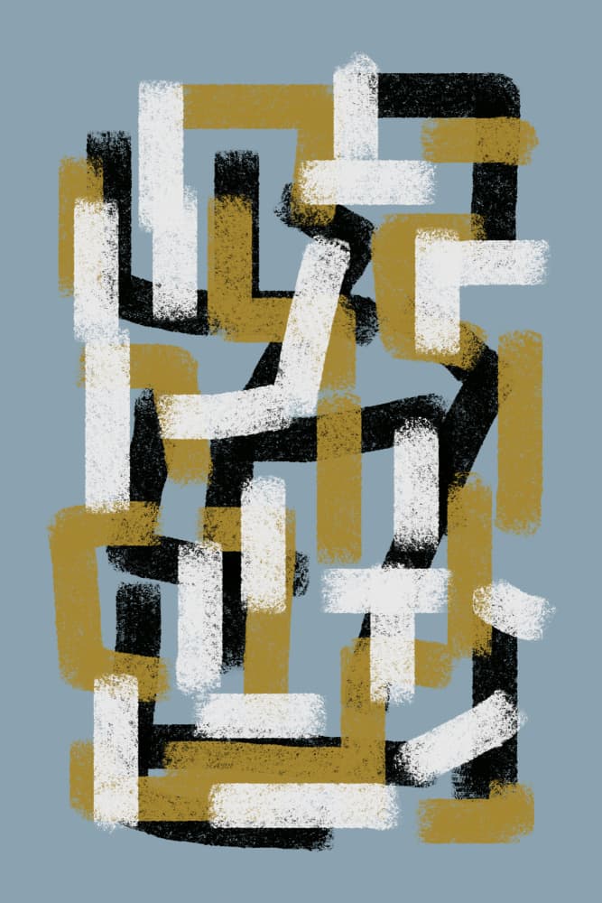 Abstract Composition No.1 by THE MIUUS STUDIO — canvas wall art