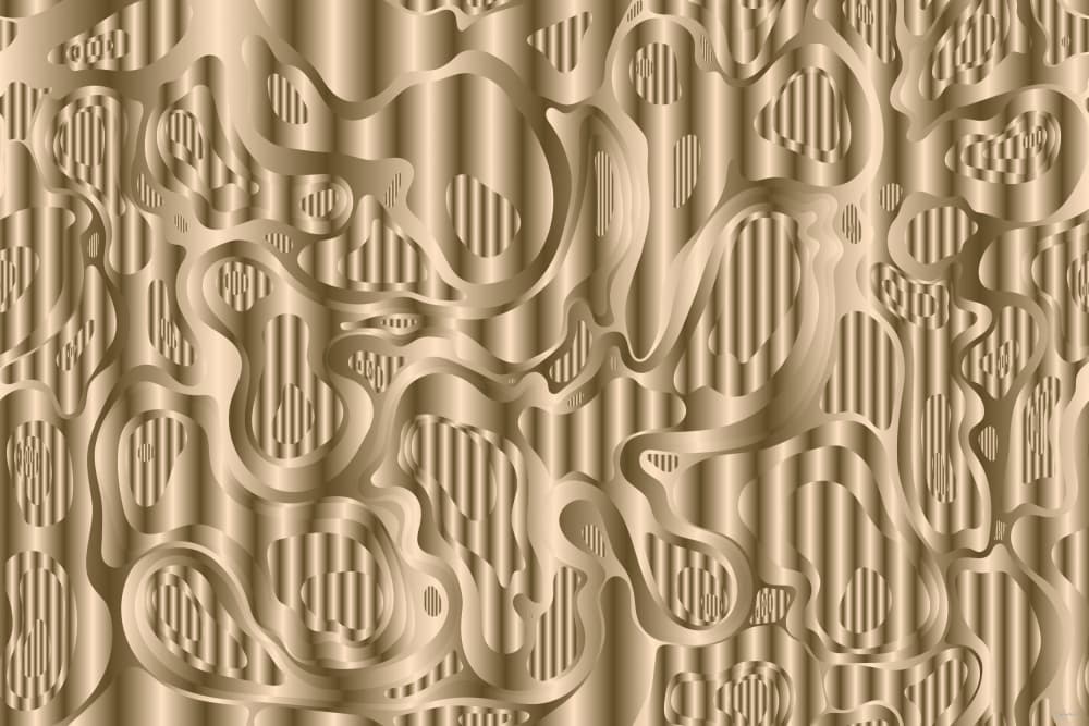 Shimmering Gold Abstract Flow by Sue Skellern — canvas wall art