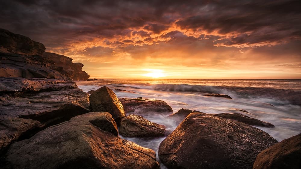 Golden Coastal Sunset