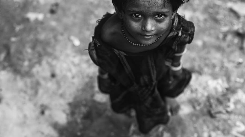 Soulful Child's Gaze by Goran Jovic — canvas wall art