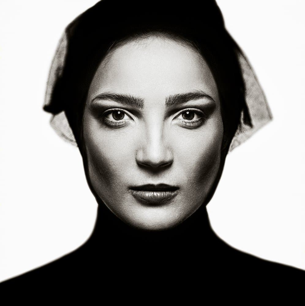 Elegant Veiled Portrait by Mark Nazarov — canvas wall art