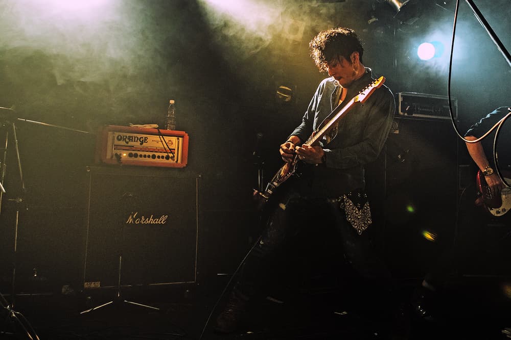 Dynamic Guitar Performance by Kenji Nakamatsu — canvas wall art