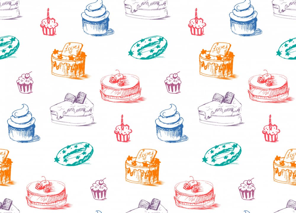 Sweet Treats Pattern by Marika Barsrsind — canvas wall art
