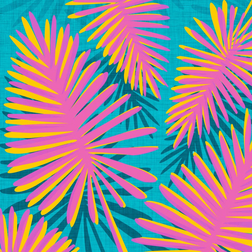 Mid Century Palm Trees