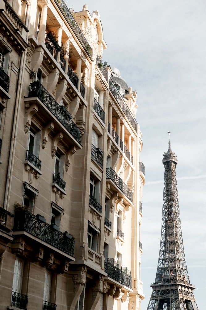 Eiffel Tower Paris View by Pictufy Studio III — canvas wall art