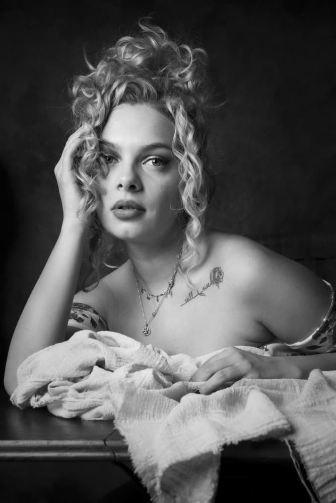 Classic Beauty Direct Gaze by Christian Kurz — canvas wall art