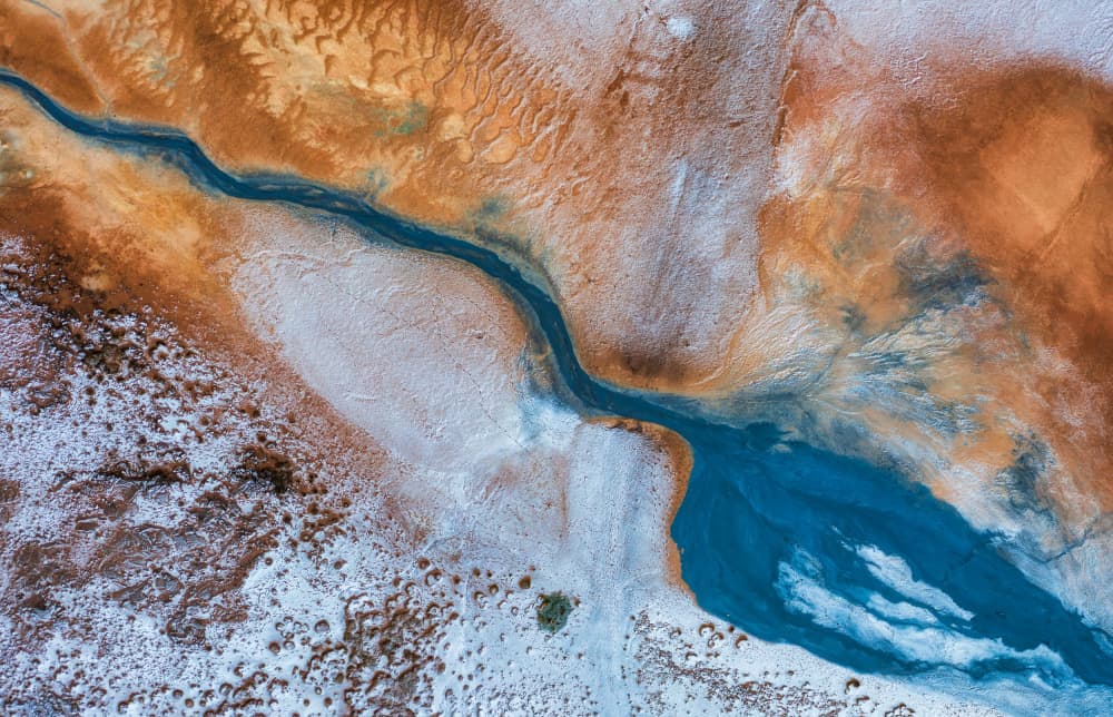 Vibrant Earth River Flow by Luigi Ruoppolo — canvas wall art