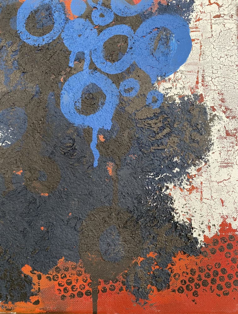 Abstract Grunge Layers by Berit Pihl — canvas wall art