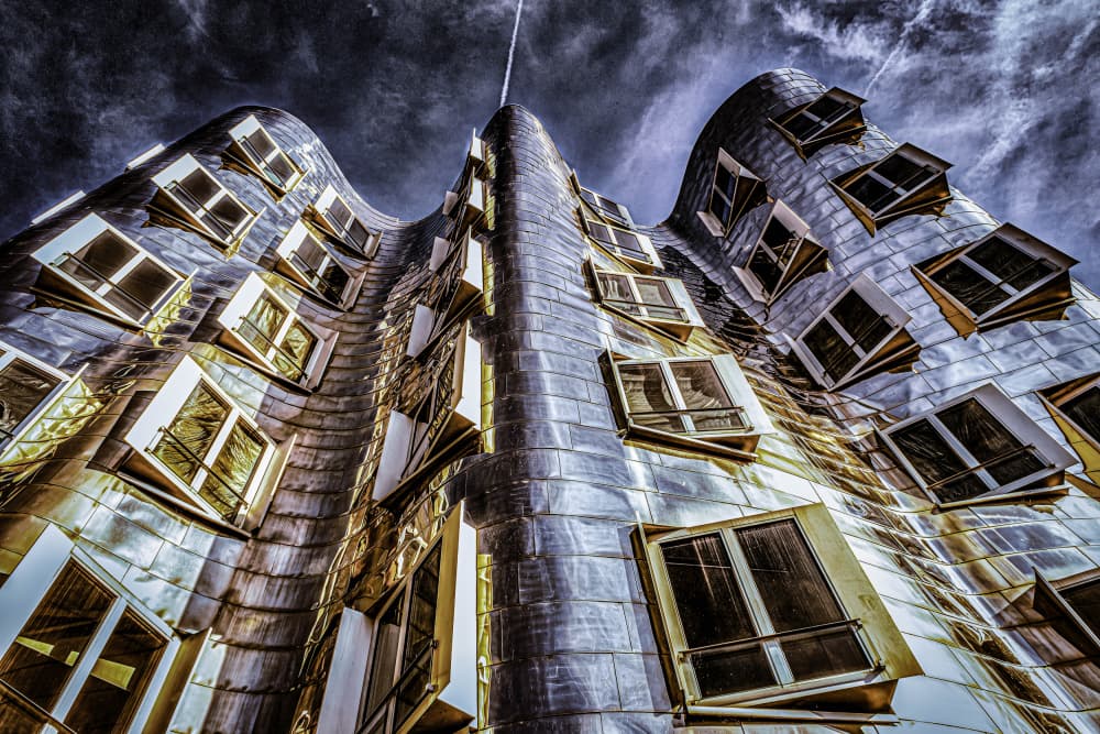 Wavy Urban Architecture by Dieter Walther — canvas wall art
