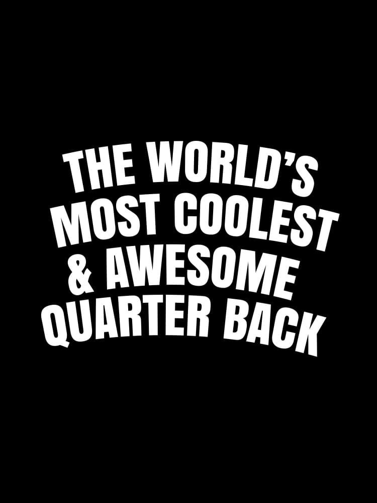 World's Coolest Quarterback by Happie Eagle — canvas wall art