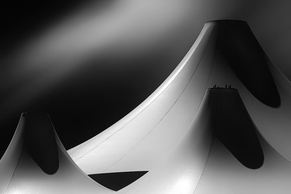Abstract White Architecture by Hans-Wolfgang Hawerkamp — canvas wall art