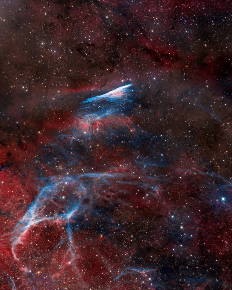 Cosmic Veil Nebula by Vikas Chander — canvas wall art
