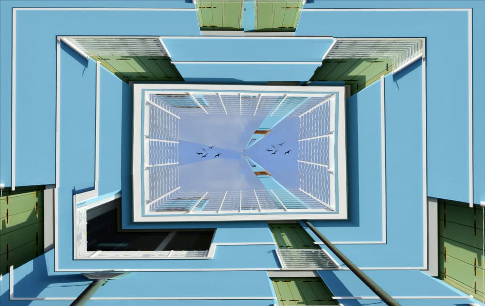 Urban Sky Perspective by Francesca Ferrari — canvas wall art