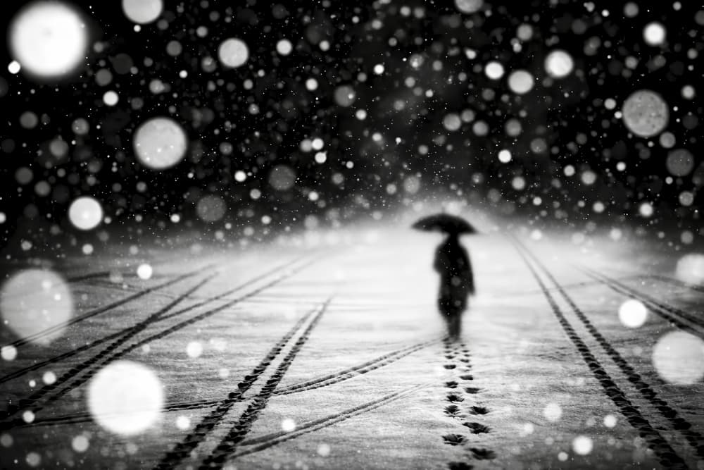 Lonely Winter Journey by X-FlyingKN — canvas wall art