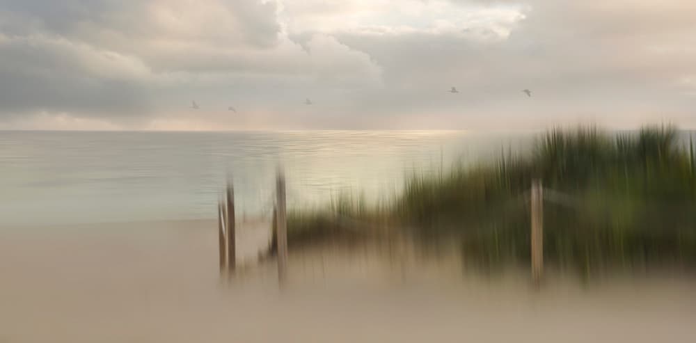 Misty Coastal Seascape by Heidi Westum — canvas wall art