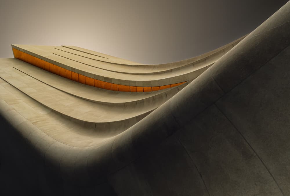 Flowing Concrete Architecture by Jonathan Power — canvas wall art