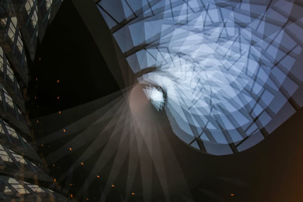 Swirling Staircase Light by Anne Ponsen — canvas wall art