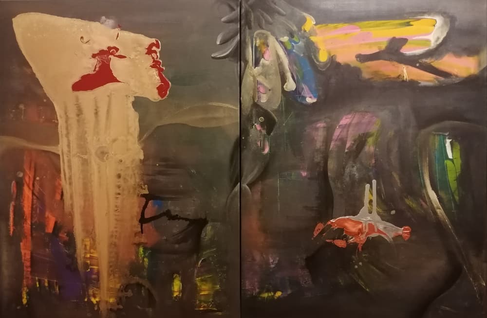 Dark Abstract Drama by Stefano Mazzolini — canvas wall art