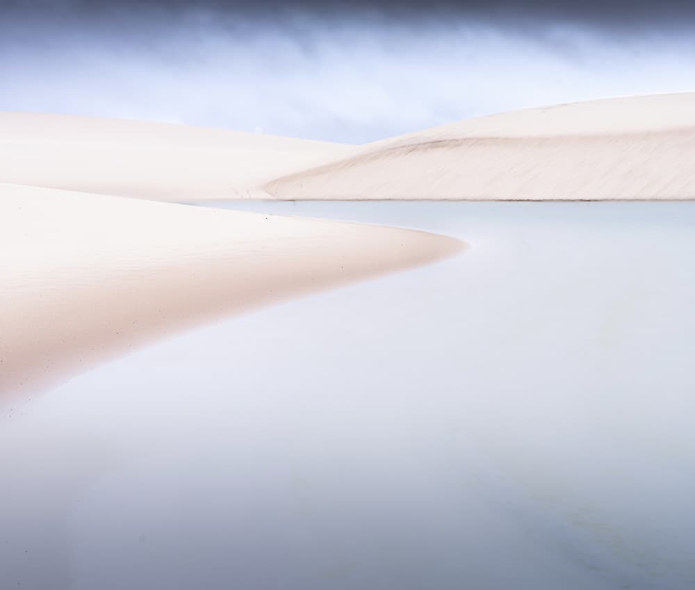 Minimalist Desert Oasis by Robert Bolton — canvas wall art
