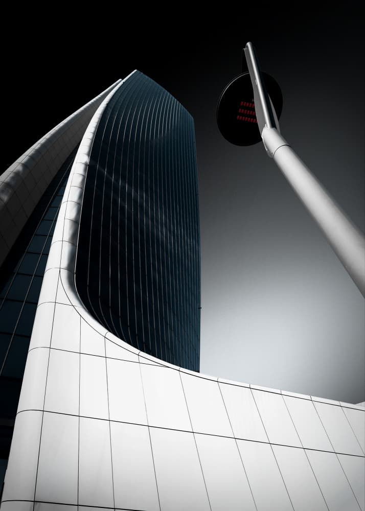Modern Architectural Curve by Jorge Pimenta — canvas wall art
