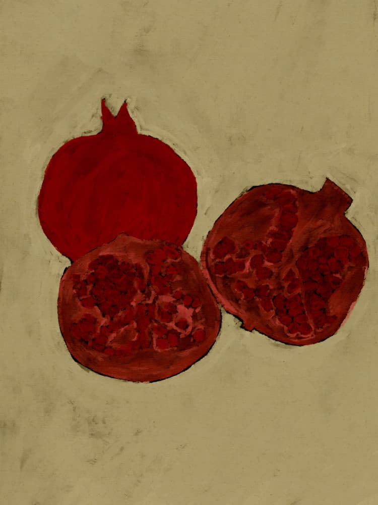 Winter Fruit by Shatha Al Dafai — canvas wall art