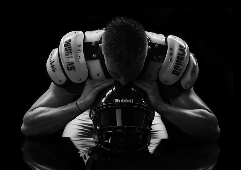 Athlete's Quiet Strength by Michael Allmaier — canvas wall art