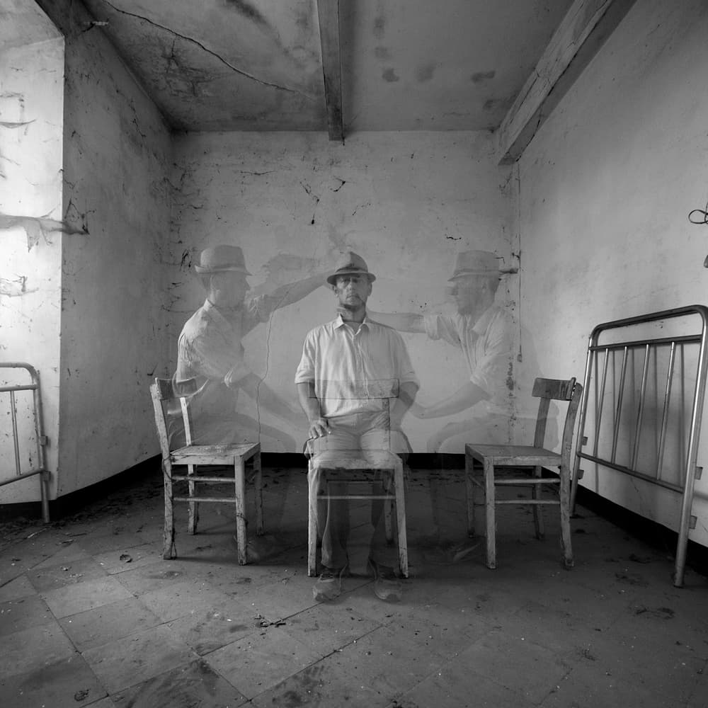 Introspective Ghostly Man by Carlo Ferrara — canvas wall art