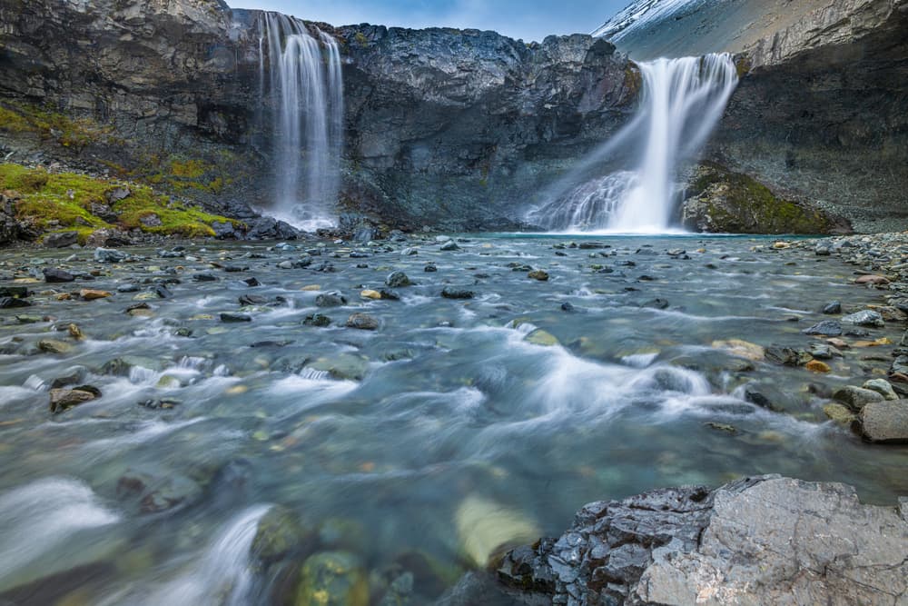Glacial River Waterfalls by Jeffrey C. Sink — canvas wall art