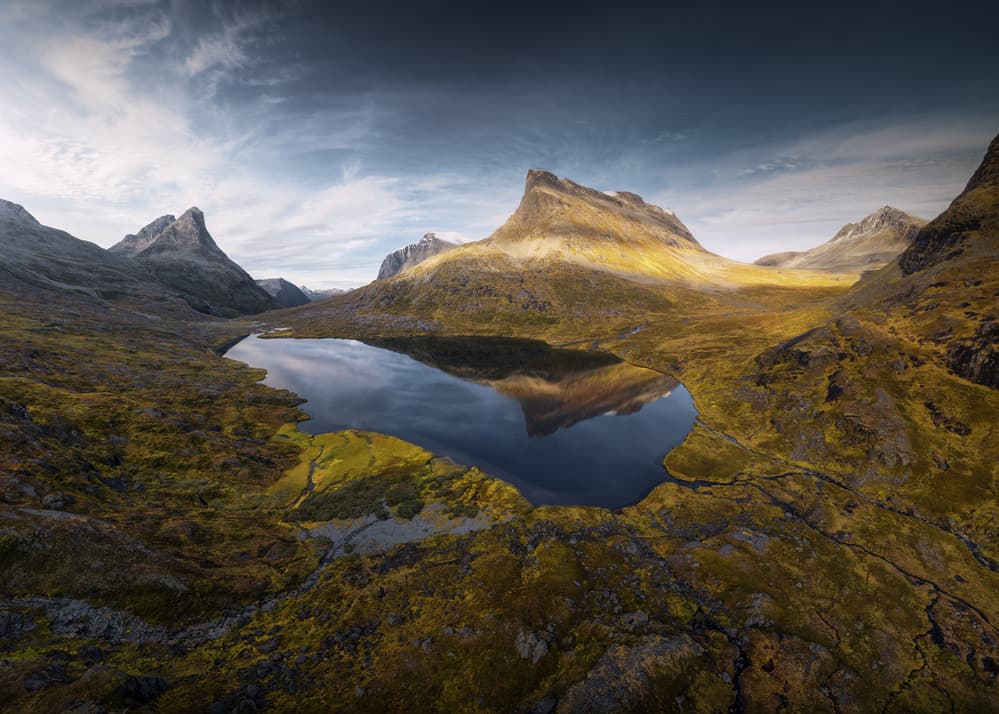 Majestic Mountain Lake by Juan Pablo de Miguel — canvas wall art