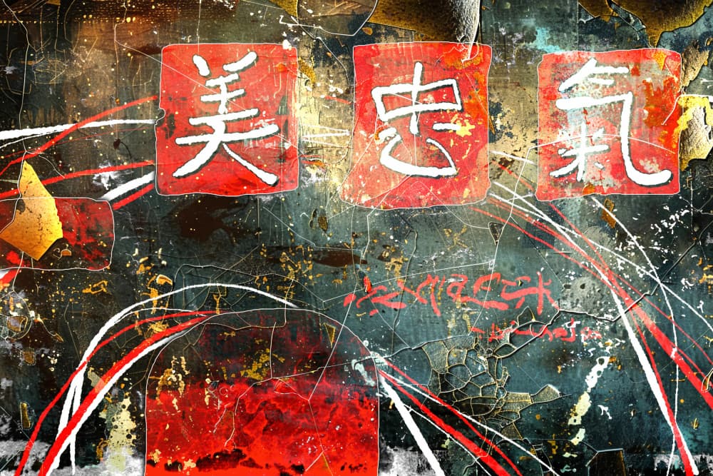 Feng Shui Chineese Vintage Art 27 by Rafal Kulik — canvas wall art
