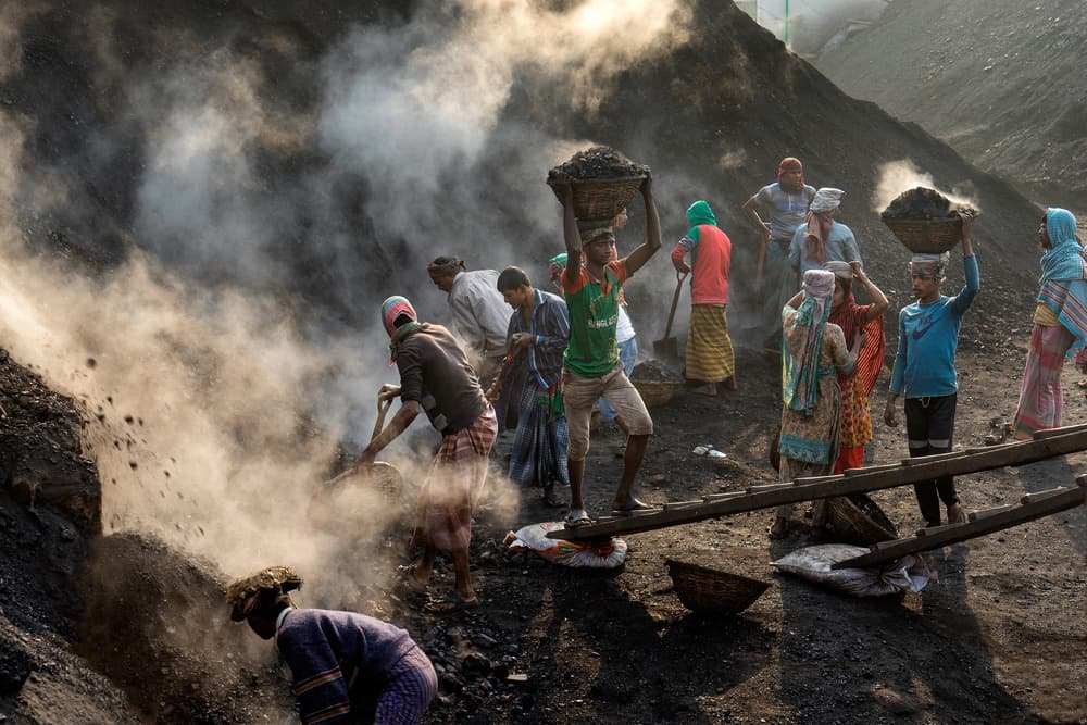 Dusty Coal Laborers by Adam Wong — canvas wall art
