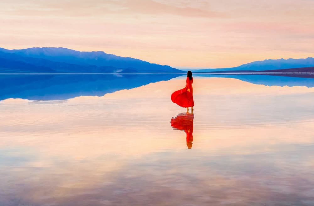 Sky Mirror in Death Valley by Kenneth-Wei Zeng — canvas wall art