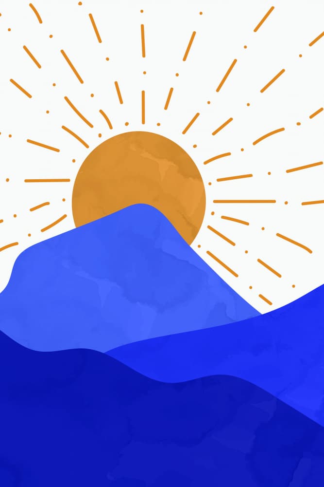 Serene Mountain Sun by jay stanley — canvas wall art