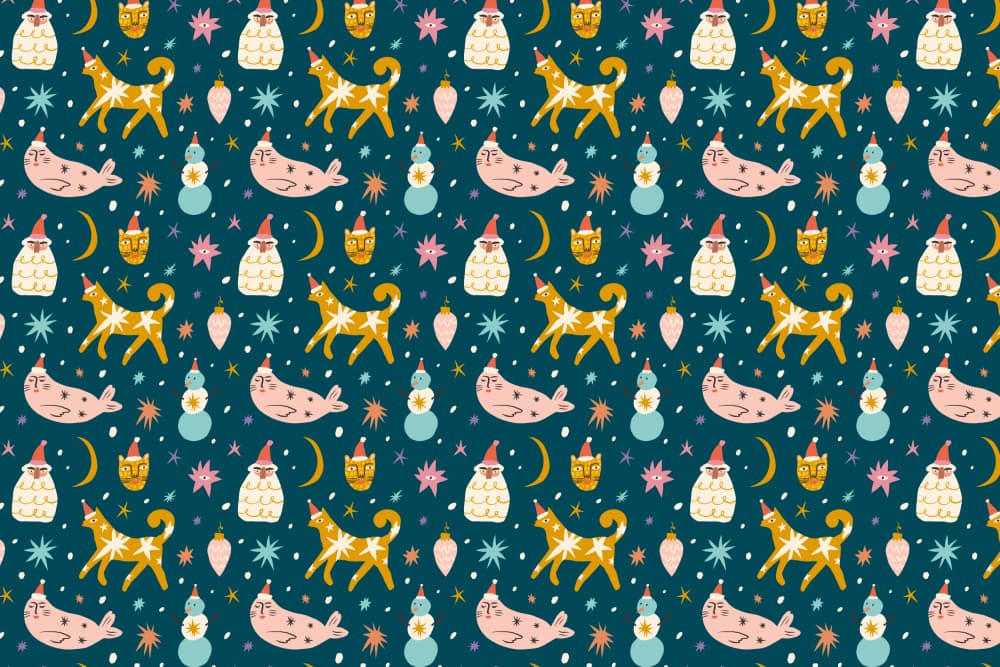 Christmaspatternno13 by Treechild — canvas wall art