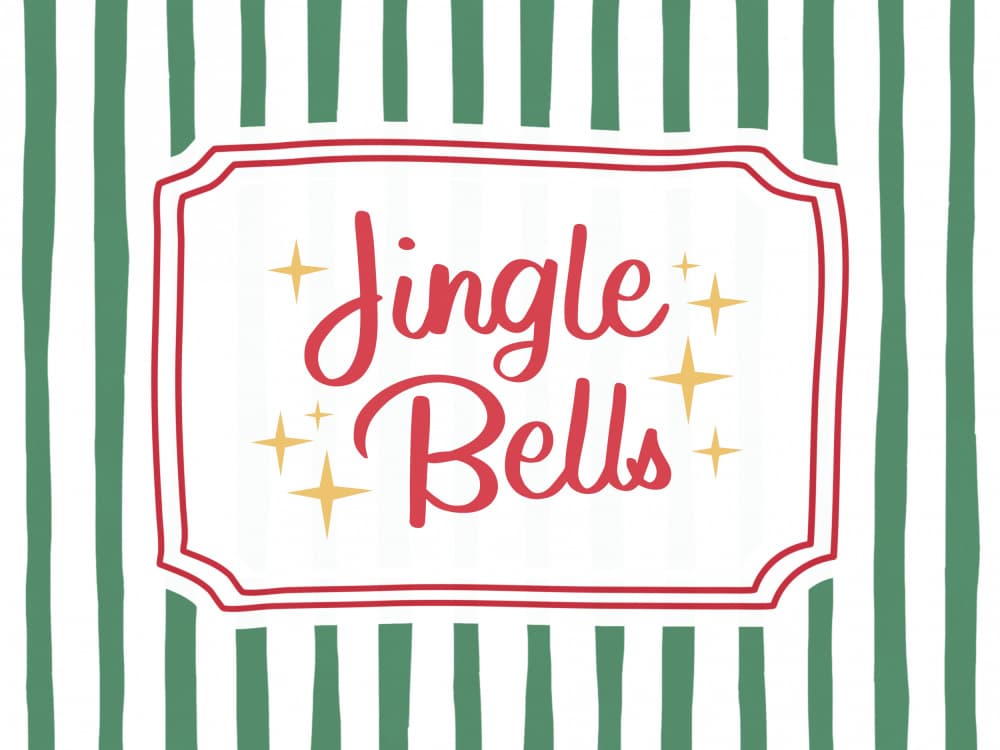 Christmas Jingle Bells by Jolly and Dash — canvas wall art
