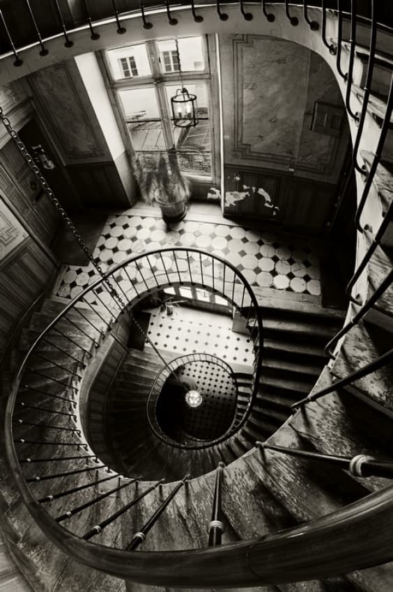 Grand Spiral Staircase by FrankBa — canvas wall art
