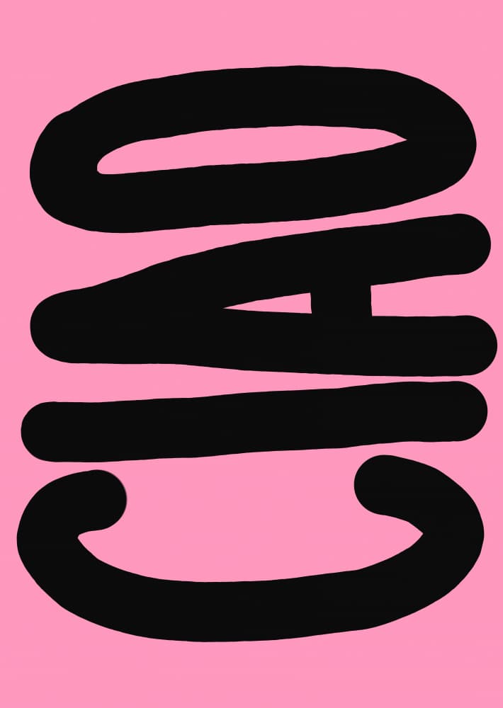 Chao Pink Pop Art by Ute Arnold — canvas wall art