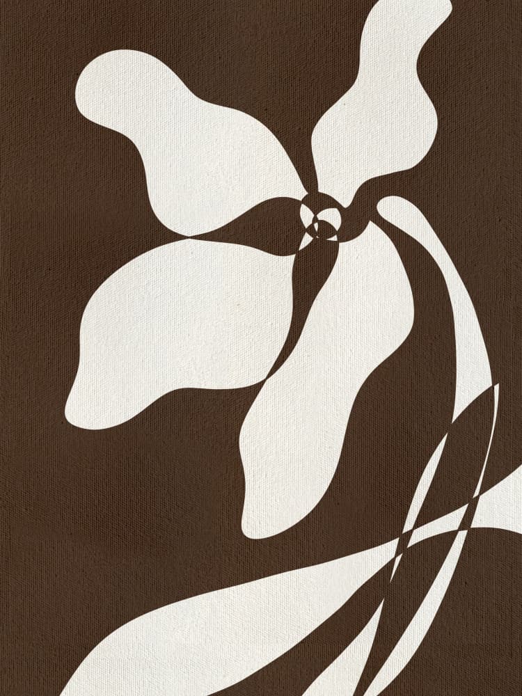 Muted Petals No 5 by Shatha Al Dafai — canvas wall art