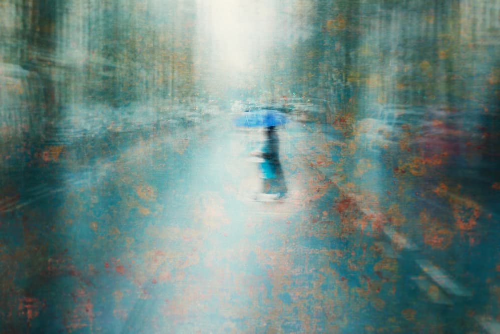 Walking In The Rain by Heike Willers — canvas wall art