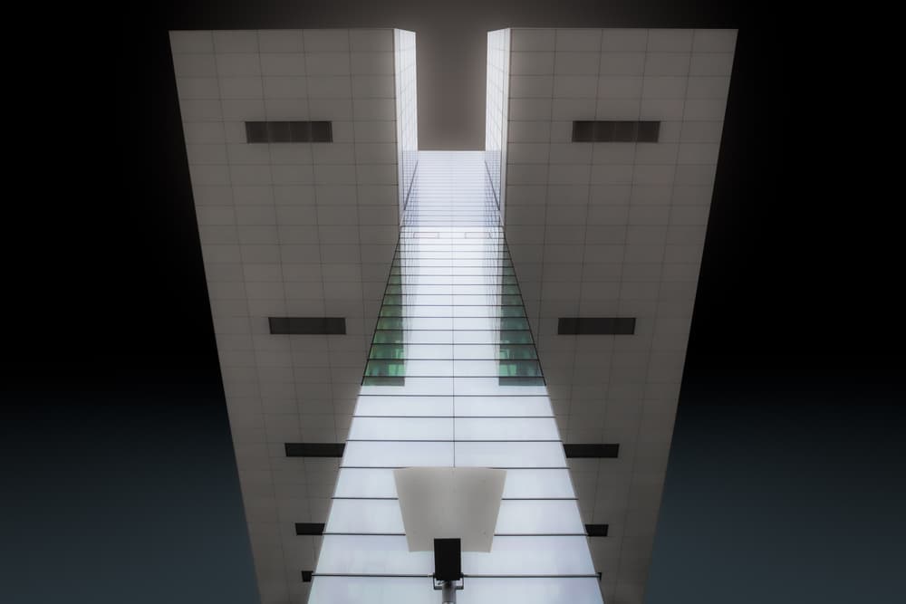 Modern Glass Architecture by Jörg Vollrath — canvas wall art
