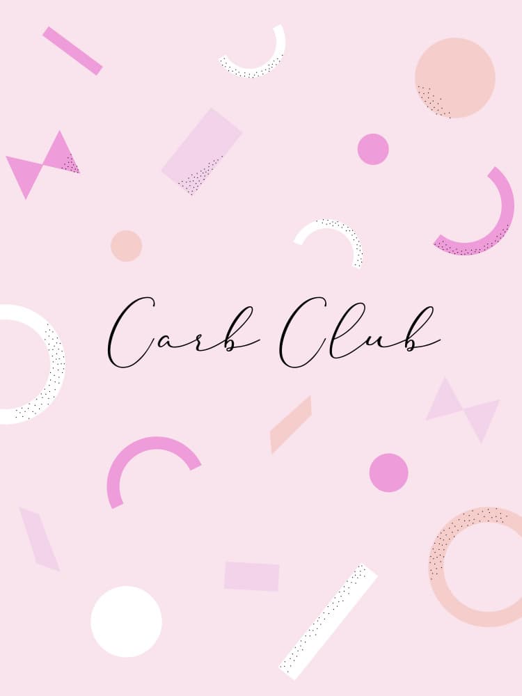 Carb Club Pink Geometry by Aislinn Simmonds — canvas wall art