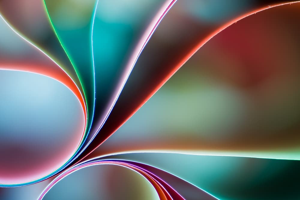 Dynamic Color Curves by Mazin alrasheed alzain — canvas wall art