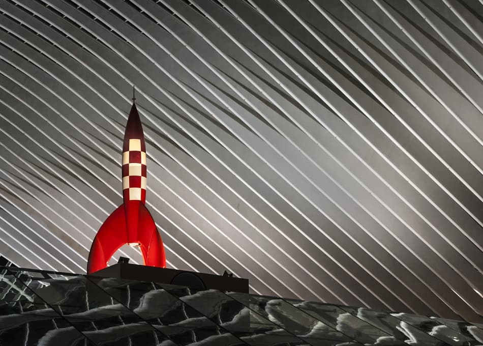 Sleek Sci-Fi Rocket by Jef Van den Houte — canvas wall art
