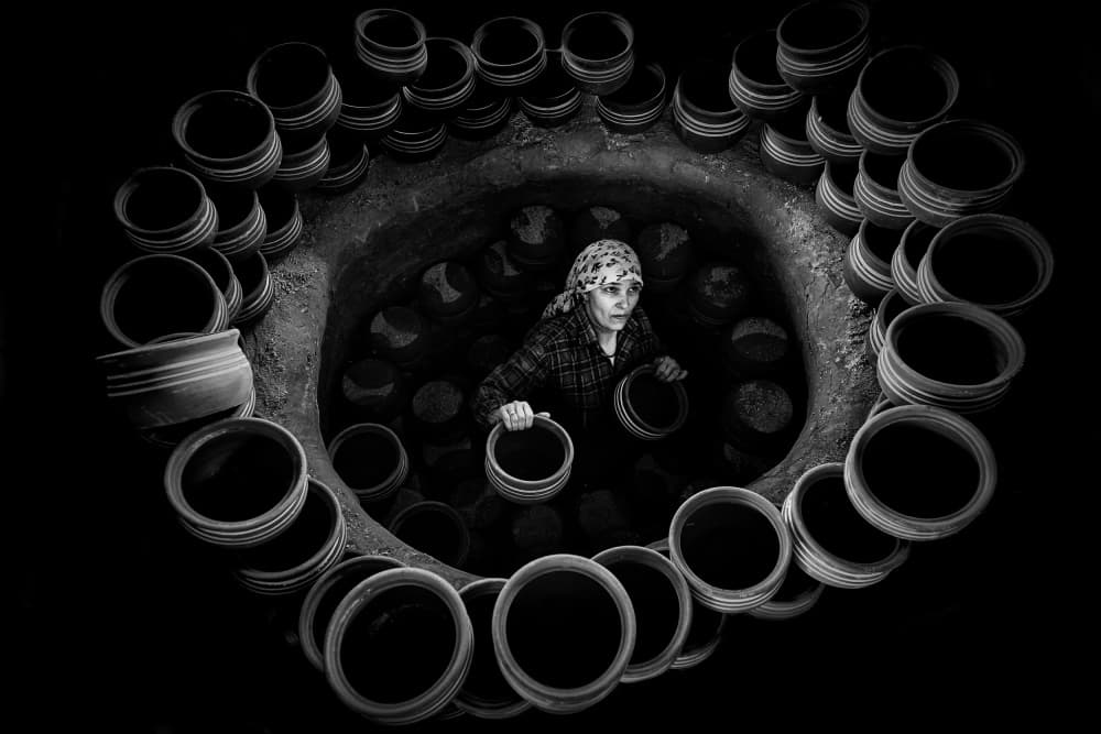 Deep Pit Pottery by Gulsen Yilman — canvas wall art