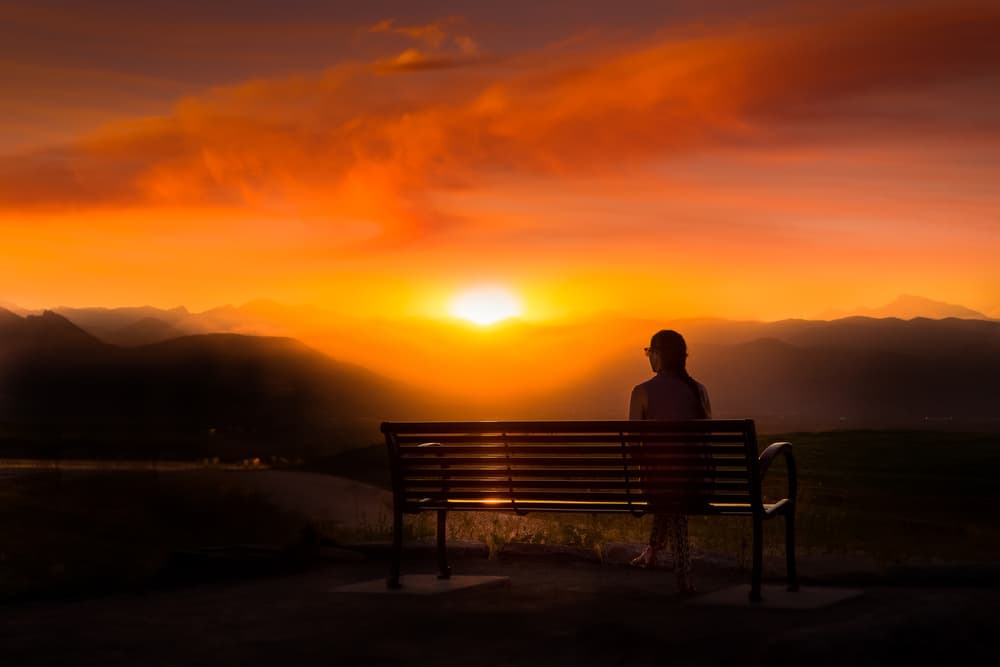 Golden Sunset Solitude by Like He — canvas wall art