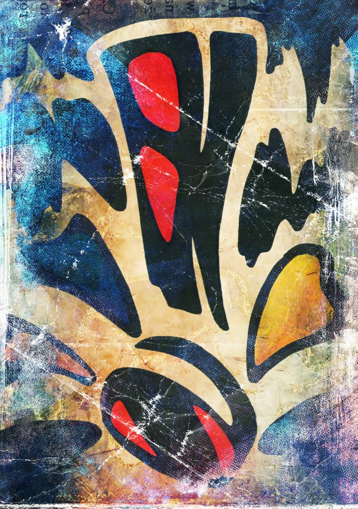 Vibrant Urban Abstract by Rafal Kulik — canvas wall art