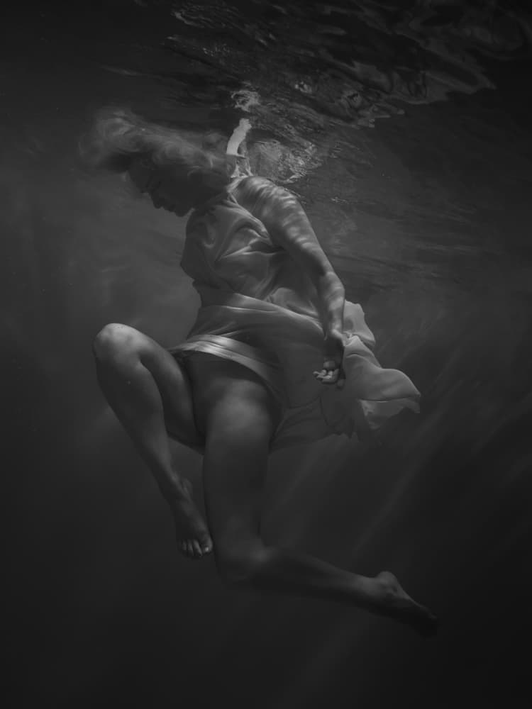 Ethereal Underwater Grace by Dmitry Frizel — canvas wall art