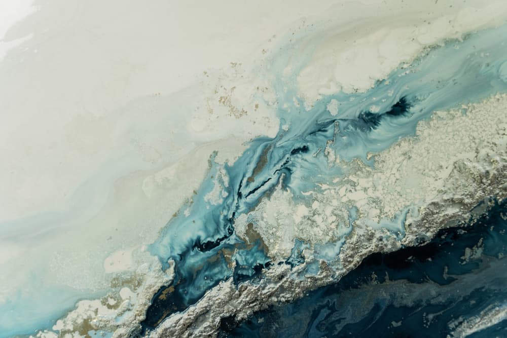 Watercolor wave - Delivrance by Petra Meikle de Vlas — canvas wall art
